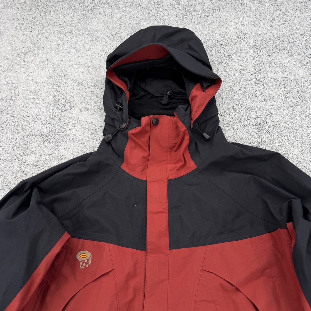 Mountain Hardwear Jacket Mens Small Red Goretex XCR Hooded Zip Pocket Ski Snow - Picture 2 of 16